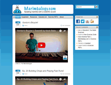 Tablet Screenshot of marimbalogy.com